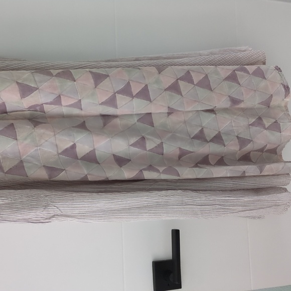 The Borboleta boutique beachy lightweight Midi Geometric print Dress side pocket - Picture 7 of 8